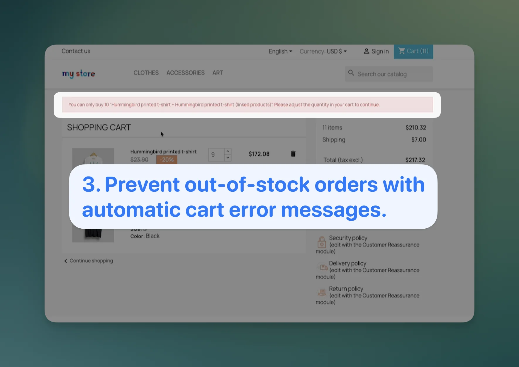 Real-time stock synchronisation