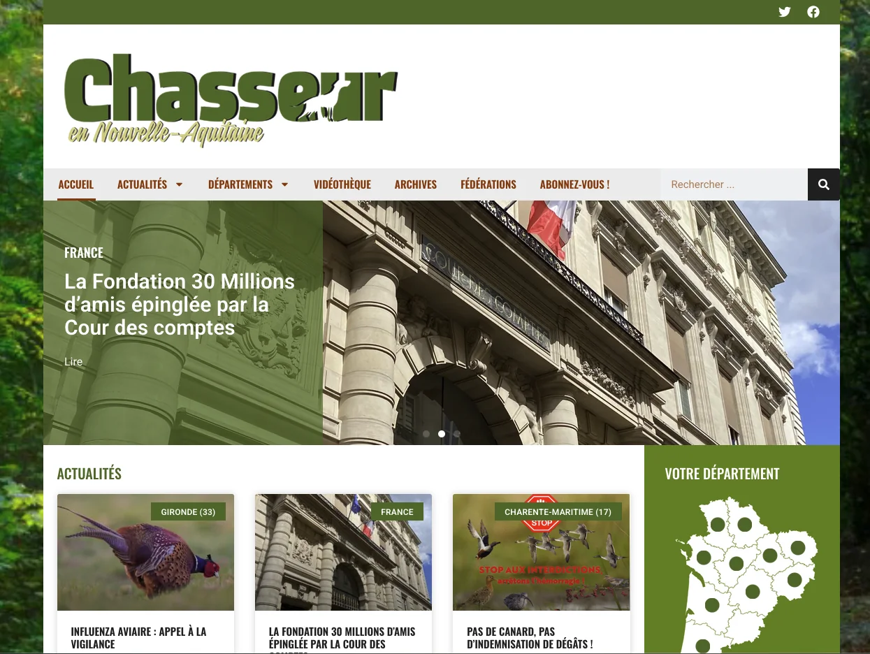 Chasseurna — WordPress Visitenkarten-Site